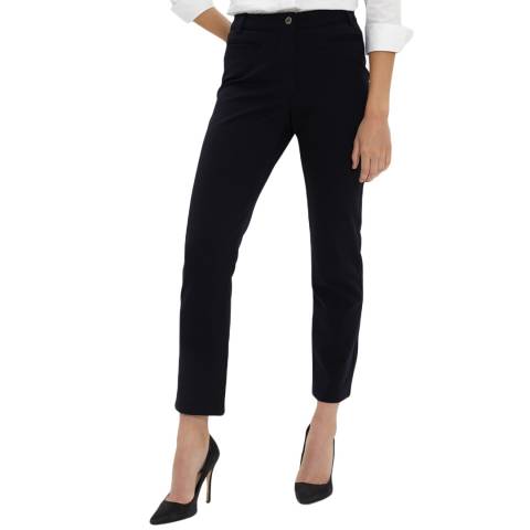 Navy Jetted Pocket Stretch Trousers - BrandAlley