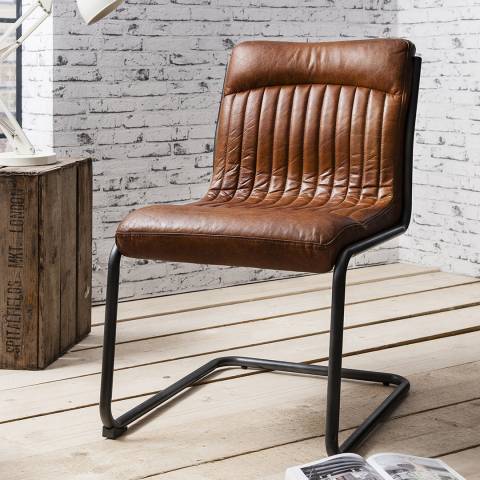 Gallery Living Capri Leather Chair Brown