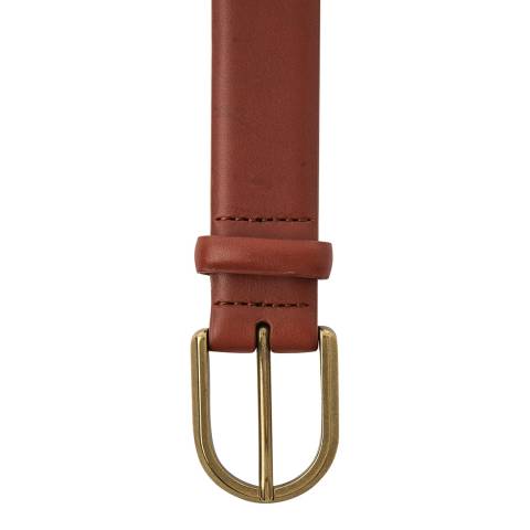 Brown Leather Suit Belt - BrandAlley