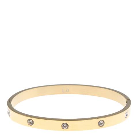 Chloe Collection by Liv Oliver Gold Plated Plated Embellished Bangle