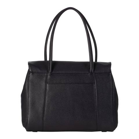 Navy Leather Waterloo Large Flap Over Shoulder Bag - BrandAlley