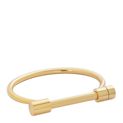 Chloe Collection by Liv Oliver Gold Plated Bar Bangle