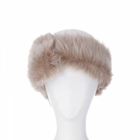 Shearling Boutique Cream Shearling Headband OneSize