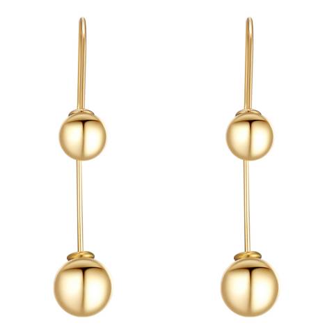 Gold Ball Drop Earrings - BrandAlley
