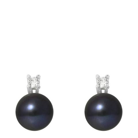 Mitzuko Black Pearl Stud Earrings