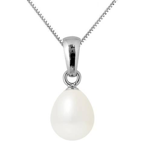 Mitzuko White Pearl Pendant Beliere Necklace