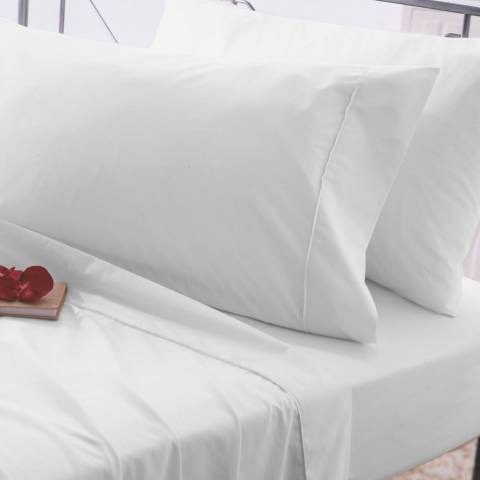Belledorm Egyptian Cotton Super King Fitted Sheet, White