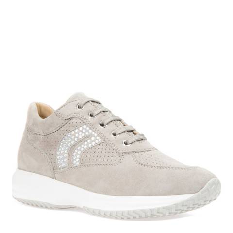 Women's Grey Suede Chunky Trainers - BrandAlley