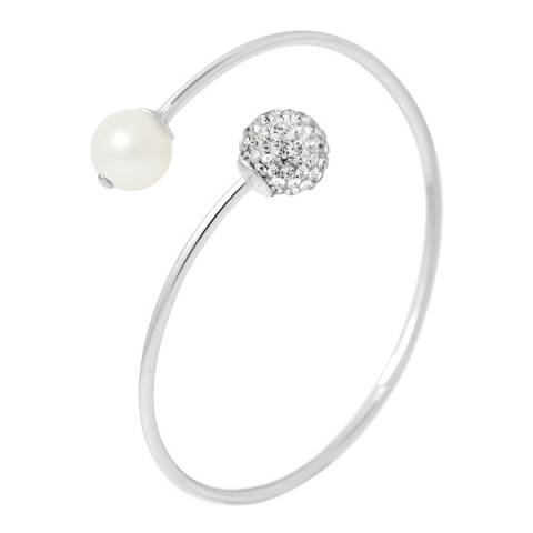 Mitzuko Natural White Silver Freshwater Pearl Bracelet