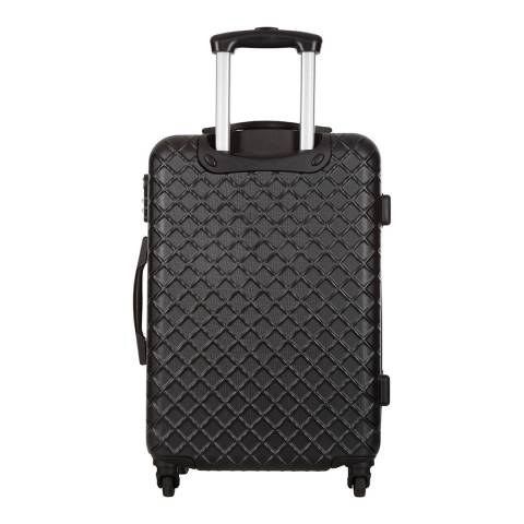 Black Sifnos 4 Wheeled Set Of Three Suitcases 46/56/66cm - BrandAlley