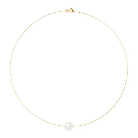 Yellow Gold CablePearl Necklace - BrandAlley