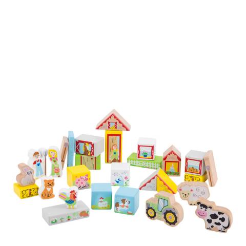 New Classic Toys Farm Building Blocks Set