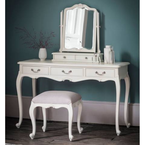 Gallery Living Chic Dressing Table, Vanilla White
