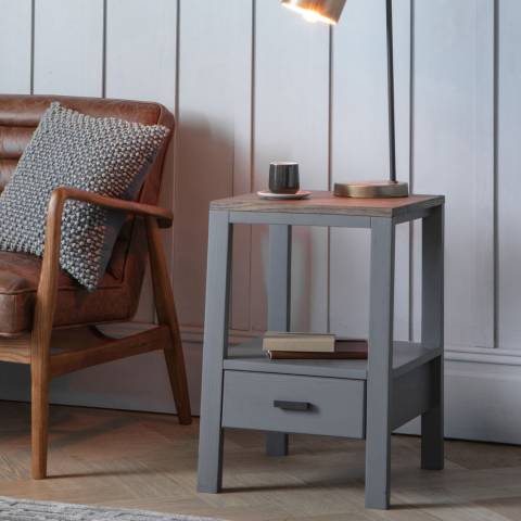 Gallery Living Sherwood Smoked Grey Side Table