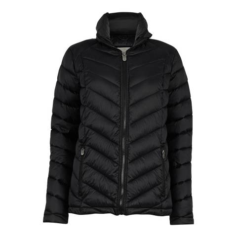 True Black Lauren Lightweight Puffer - BrandAlley