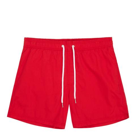 Red Sonny Plain Swim Shorts - BrandAlley