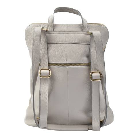 Grey Leather Backpack - BrandAlley