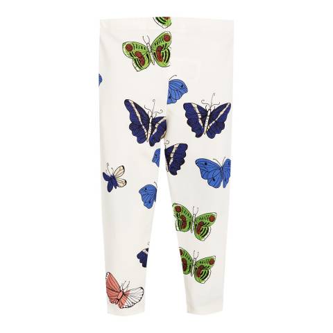 White Butterfly Leggings - BrandAlley