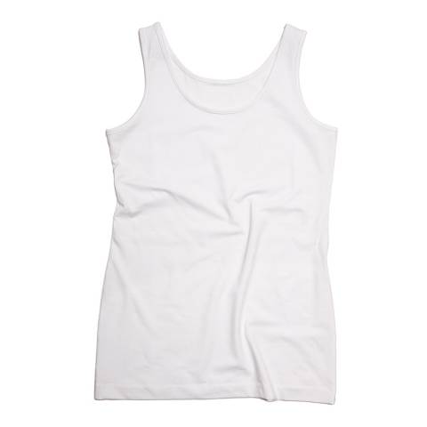 White Long Length Vest - BrandAlley