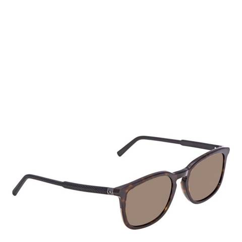 Men's Tortoise Montblanc Square Sunglasses 56mm - BrandAlley