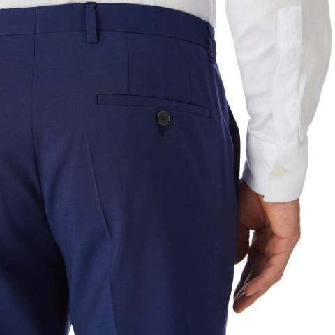 Blue Lenon Classic Fit Trousers - BrandAlley