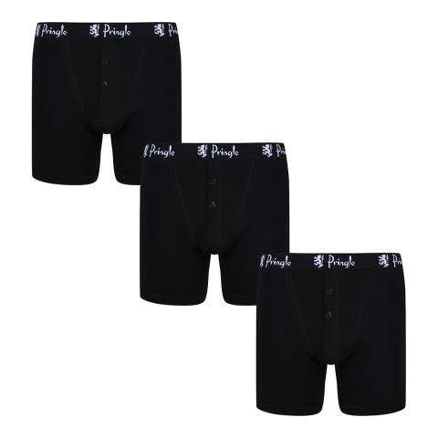 Pringle Black 3 Pack Boxer Shorts