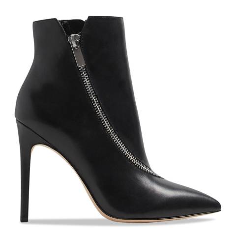 Black Leather Asteilia Ankle Boot - BrandAlley