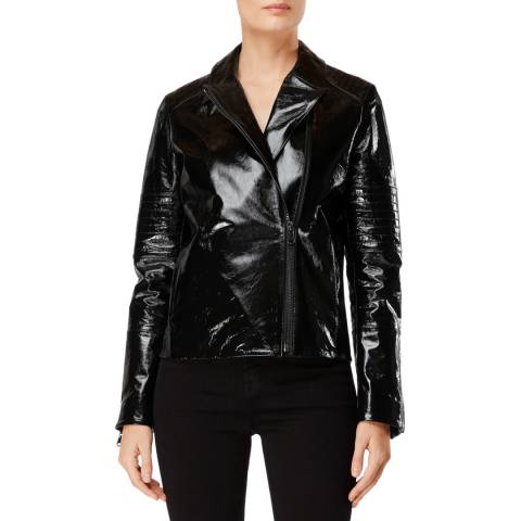 J Brand Black Aimee Leather Jacket