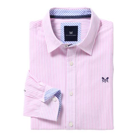 Crew Clothing Pink Classic Cotton Stripe Shirt