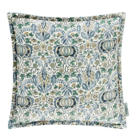 Slate Blue/Fennel Little Chintz Cushion 43x43cm - BrandAlley