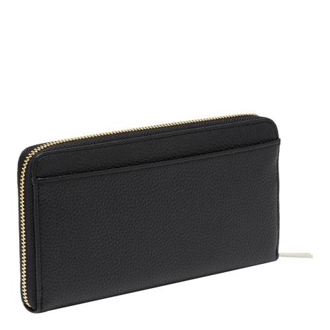 Black Pasy Textured Leather Matinee Purse - BrandAlley