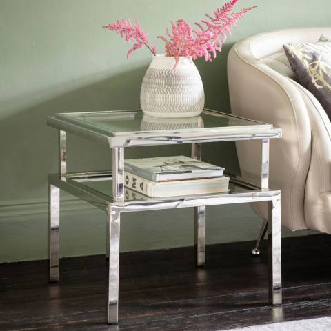 Gallery Living Salerno Side Table Silver