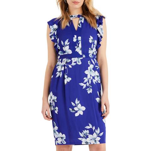 Phase Eight Blue Olive Floral Dress
