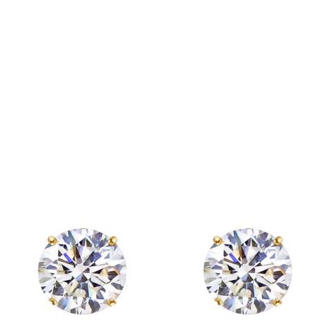 Stephen Oliver 18K Gold Plated CZ Stud Earrings