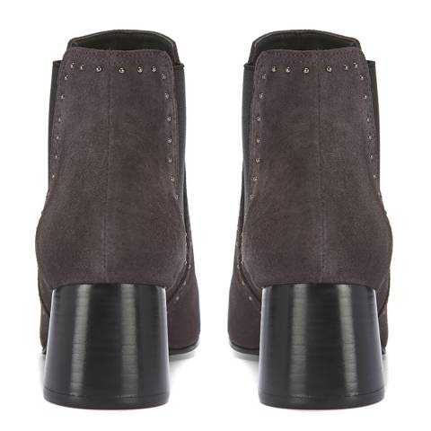 Maya Grey Suede Studded Boots - BrandAlley