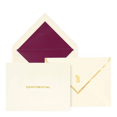 Kate Spade Fold over Card Set, Confidential