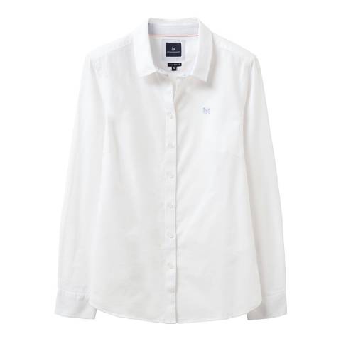 Crew Clothing White Cotton Oxford Shirt