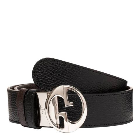 Gucci Unisex Black/Brown GG Belt