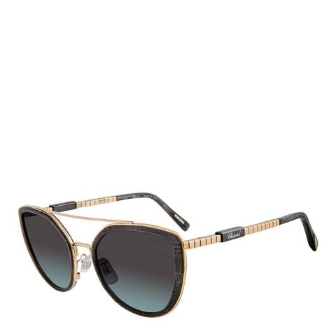 Chopard Women's Black/Gold Chopard Sunglasses 57mm