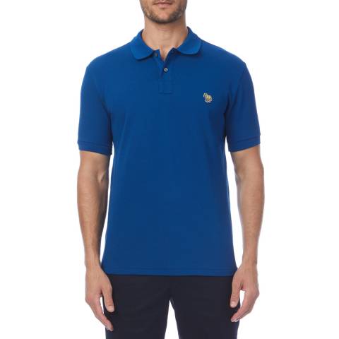 PAUL SMITH Blue Zebra Regular Fit Polo Shirt