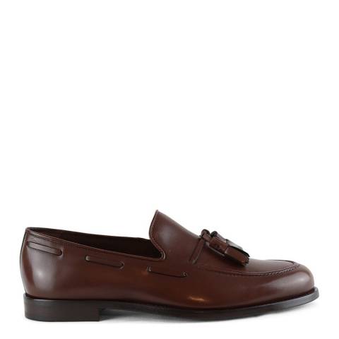 PAUL SMITH Dark Brown Larry Leather Loafer