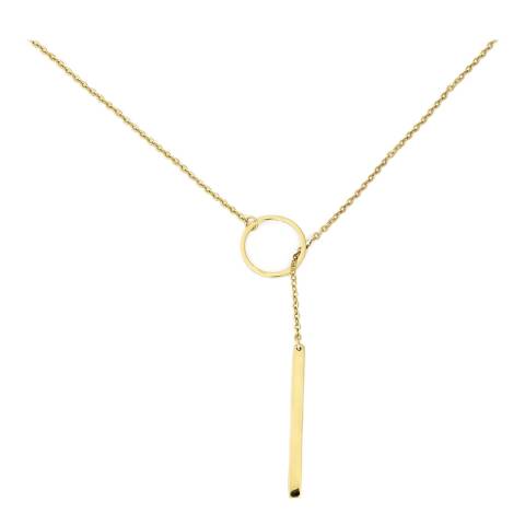 Chloe Collection by Liv Oliver 18K Gold Plated Lariat Necklace