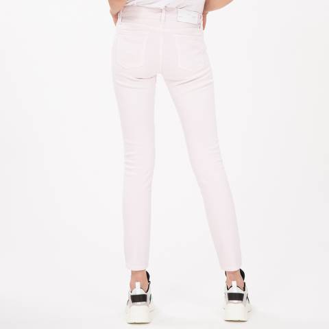 pale pink jeans