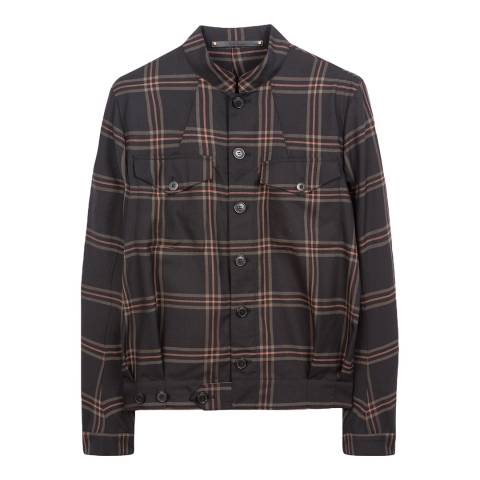 PAUL SMITH Multi Check Wool Military Jacket