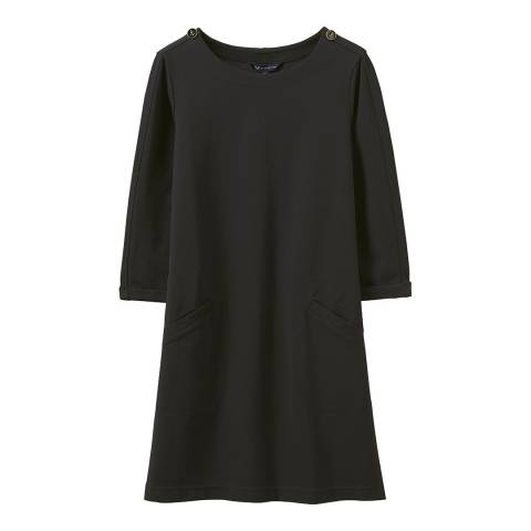 Crew Clothing Black Ponte Relaxed Dress