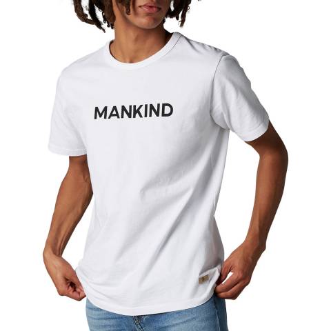 7 For All Mankind White Logo T-Shirt