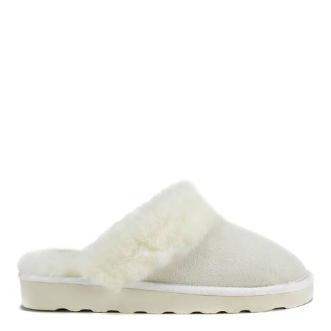 Australia Luxe Collective Snow White Closed Mule Luxe Sheepskin Slippers