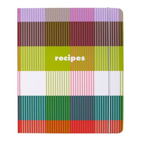 Kate Spade Recipe Book, Rainbow Plaid