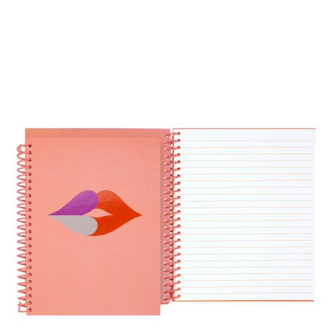 Kate Spade Spiral Notebook, Heart Lips