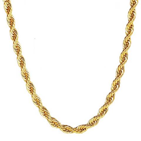 Liv Oliver 18K Gold Plated Twist Necklace
